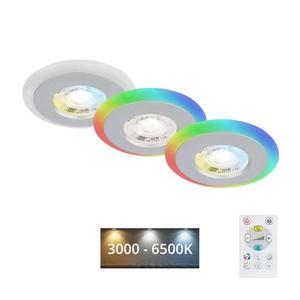 Briloner - SADA 3x LED RGBW Stmievateľné kúpeľňové svietidlo LED/5W/230V IP44+ DO 7040-034 vyobraziť