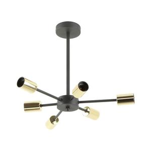 Zuma Line A8100-6 - Luster na tyči MANDI 6xE27/40W/230V čierna/zlatá A8100-6 vyobraziť