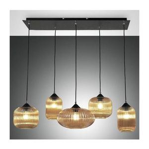 Fabas Luce 3627-48-125 - Luster na lanku GILLIS 5xE27/40W/230V zlatá/čierna 3627-48-125 vyobraziť