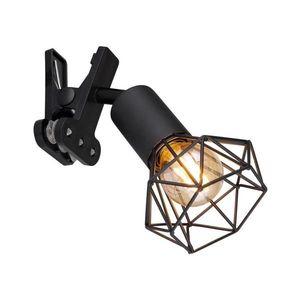 Globo 54802SK - Nástenná lampa s klipom XARA I 1xE14/40W/230V čierna 54802SK vyobraziť