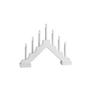 Markslöjd 706051 - LED Vianočný svietnik EVELIN 7xLED/0, 06W/6xAA biela 706051 vyobraziť