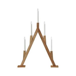 Markslöjd 706161 - Vianočný svietnik BJURFORS 5xE10/3W/230V hnedá 706161 vyobraziť