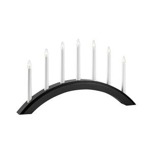 Markslöjd 705956 - Vianočný svietnik AVENTO 7xE10/3W/230V čierna 705956 vyobraziť