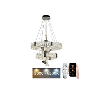 LED Stmievateľný krištáľový luster na lanku LED/70W/230V + diaľkové ovládanie J5306/CH vyobraziť