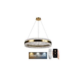 LED Stmievateľný krištáľový luster na lanku LED/55W/230V + diaľkové ovládanie J6302/C vyobraziť