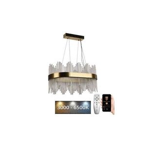 LED Stmievateľný krištáľový luster na lanku LED/70W/230V + diaľkové ovládanie J6315/C vyobraziť