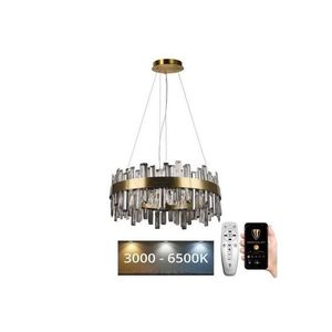 LED Stmievateľný krištáľový luster na lanku LED/80W/230V + diaľkové ovládanie J6336/C vyobraziť