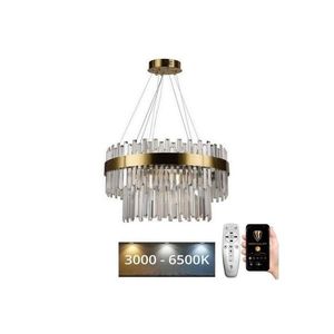 LED Stmievateľný krištáľový luster na lanku LED/80W/230V + diaľkové ovládanie J6339/C vyobraziť