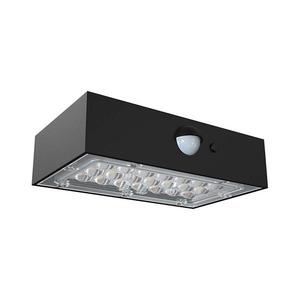 LED Solárne nástenné svietidlo so senzorom LED/3W/3, 7V 3000K/4000K IP65 čierna 10305 vyobraziť
