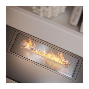 InFire - Vstavaný BIO krb 5, 5x50 cm 3kW chróm Inbox simple 500 Inox vyobraziť