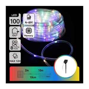 B.V. - LED Solárna vianočná reťaz 100xLED/8 funkcií 12m IP65 multicolor B10303K9F vyobraziť