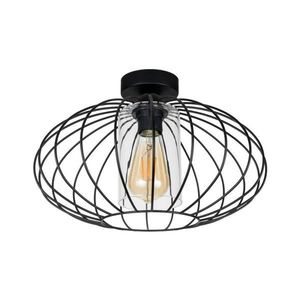 HEXE Prisadený luster CORRINI 1xE27/60W/230V pr. 34 cm čierna/číra 0206 vyobraziť