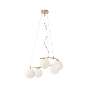 Redo 01-2719 - Luster na lanku VOLLEY 5xE14/28W/230V zlatá 01-2719 vyobraziť