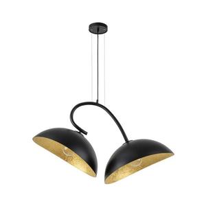 Luster na lanku SPACE 2xE27/60W/230V čierna/zlatá 40585 vyobraziť