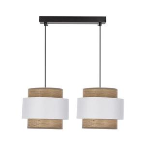 Luster na lanku FORNI 2xE27/40W/230V hnedá/biela 32-18274 vyobraziť