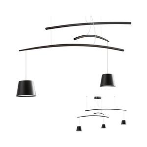 Redo 01-1525 - LED Luster na lanku LOLLI 3xLED/6W/230V čierna 01-1525 vyobraziť