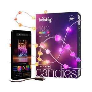 Twinkly TWKH100RGB-T - LED RGB Stmievateľná vianočná reťaz 100xLED 8 m USB Wi-Fi TWKH100RGB-T vyobraziť