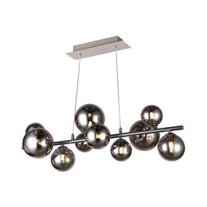 Wofi 6014.10.24.9000 - LED Luster na lanku VILLA 10xG9/3W/230V čierna/chróm 6014.10.24.9000 vyobraziť