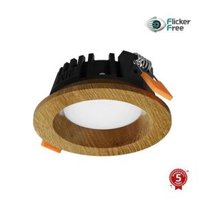 APLED - LED Podhľadové RONDO WOODLINE LED/3W/230V 3000K pr. 9 cm dub masív 21260 vyobraziť
