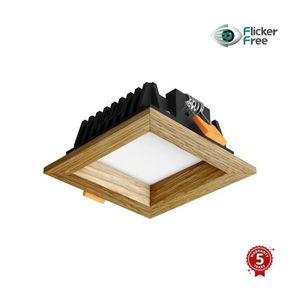 APLED - LED Podhľadové SQUARE WOODLINE LED/3W/230V 3000K 9x9 cm dub masív 21284 vyobraziť