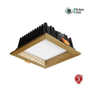 APLED - LED Podhľadové SQUARE WOODLINE LED/6W/230V 3000K 12x12 cm dub masív 21286 vyobraziť