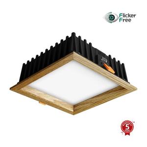 APLED - LED Podhľadové SQUARE WOODLINE LED/12W/230V 4000K 17x17 cm dub masív 21287 vyobraziť