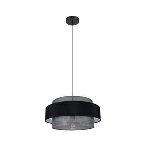 HEXE Luster na lanku CORSA 1xE27/60W/230V čierna/šedá 0542 vyobraziť