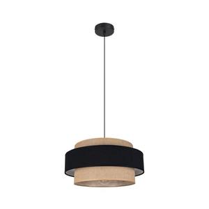 HEXE Luster na lanku CORSA 1xE27/60W/230V čierna/béžová 0543 vyobraziť