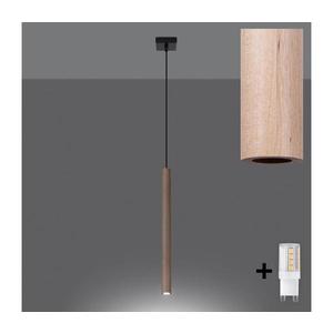 Brilagi - LED Luster na lanku DRIFA 1xG9/4W/230V drevo BR.1266 vyobraziť