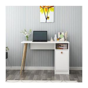 Pracovný stôl CANNAS 110x74 cm biela/hnedá 475OLV1202 vyobraziť