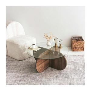 Konferenčný stolík BUBBLE 35x75 cm hnedá/číra 552NOS2240 vyobraziť