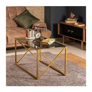 Konferenčný stolík ILIOMAR 46, 6x94 cm zlatá/čierna 541HDL1225 vyobraziť