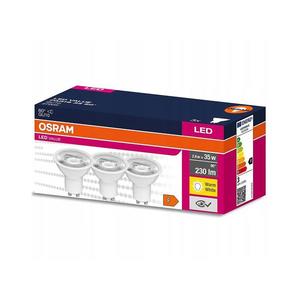 SADA 3x LED Žiarovka PAR16 GU10/2, 8W/230V 2700K 60° - Osram 4058075600034 vyobraziť