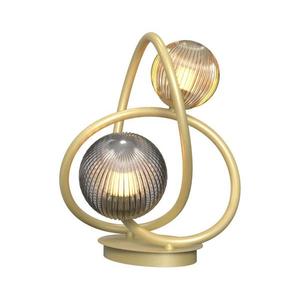 Wofi 8015-204 - LED Stolná lampa METZ 2xG9/3, 5W/230V zlatá/šedá 8015-204 vyobraziť
