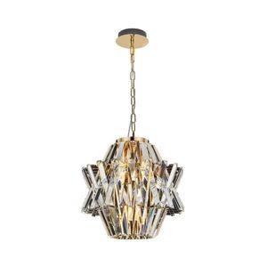 Krištáľový luster na reťazi CROWN 4xE14/40W/230V zlatá ML0399 vyobraziť