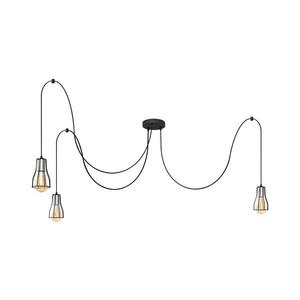 Luster na lanku TUBE LONG 3xE27/15W/230V čierna/chróm W-KMD 1924/3K BK+CH+BK vyobraziť
