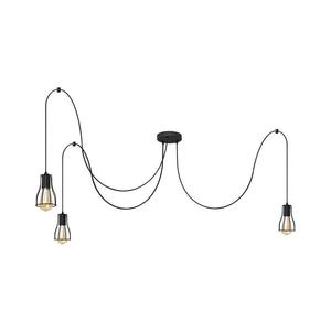 Luster na lanku TUBE LONG 3xE27/15W/230V čierna W-KMD 1924/3K BK vyobraziť