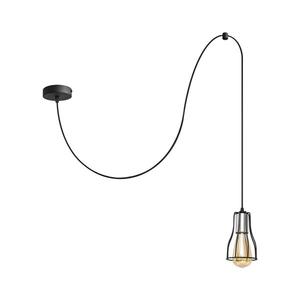 Luster na lanku TUBE 1xE27/15W/230V čierna/chróm W-KM 1924/1K BK+CH+BK vyobraziť