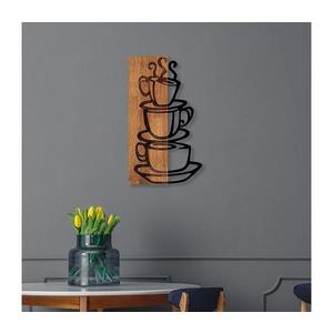Nástenná dekorácia 58x34 cm šálka drevo/kov 899SKL2278 vyobraziť