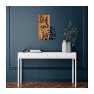 Nástenná dekorácia 38x58 cm mačka drevo/kov 899SKL2398 vyobraziť