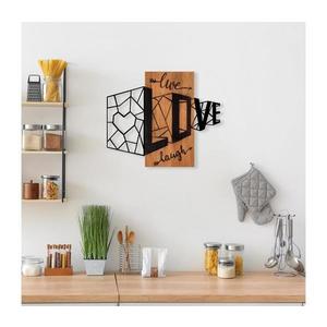 Nástenná dekorácia 68x58 cm láska drevo/kov 899SKL2461 vyobraziť