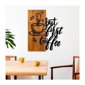 Nástenná dekorácia 50x58 cm káva drevo/kov 899SKL2684 vyobraziť