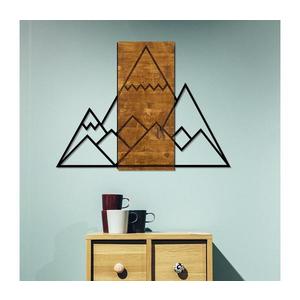 Nástenná dekorácia 78x58 cm hory drevo/kov 899SKL1327 vyobraziť