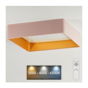 Brilagi - LED Stmievateľné svietidlo VELVET SQUARE LED/24W/230V + DO ružová vyobraziť