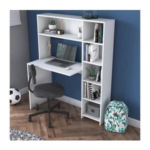 Pracovný stôl s policou RANI 113, 2x141, 8 cm biela 893RAN2711 vyobraziť