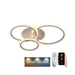 LED Stmievateľný prisadený luster LED/40W/230V biela + diaľkové ovládanie J3340/W vyobraziť