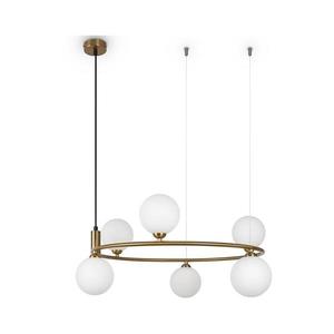 Maytoni MOD013PL-06BS1 - Luster na lanku RING 6xG9/25W/230V mosadz MOD013PL-06BS1 vyobraziť