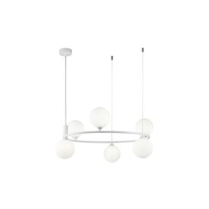 Maytoni MOD013PL-06W - Luster na lanku RING 6xG9/25W/230V biela MOD013PL-06W vyobraziť