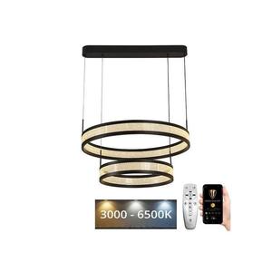 LED Stmievateľný luster na lanku LED/70W/230V čierna + diaľkové ovládanie J4366/B vyobraziť