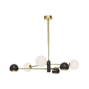 Jupiter 1965 - Luster na tyči MOKA 3xGU10/10W/230V + 3xG9/10W/230V zlatá/čierna/biela 1965 vyobraziť